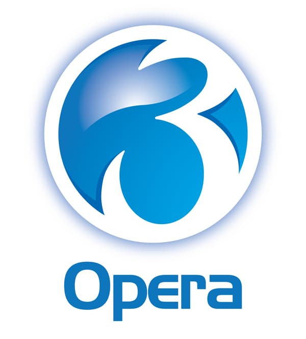 Opera3 logo for white